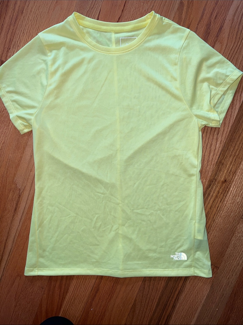 The North Face Neon Yellow Short Sleeve Logo Tee
